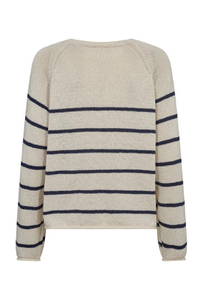 Gossia LinaGO Sweater, Off-white/Navy Stripes