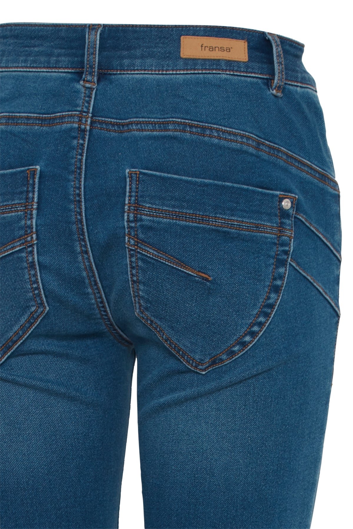 Fransa FRFRIDA PAM CAPRI 1, Mid Blue denim