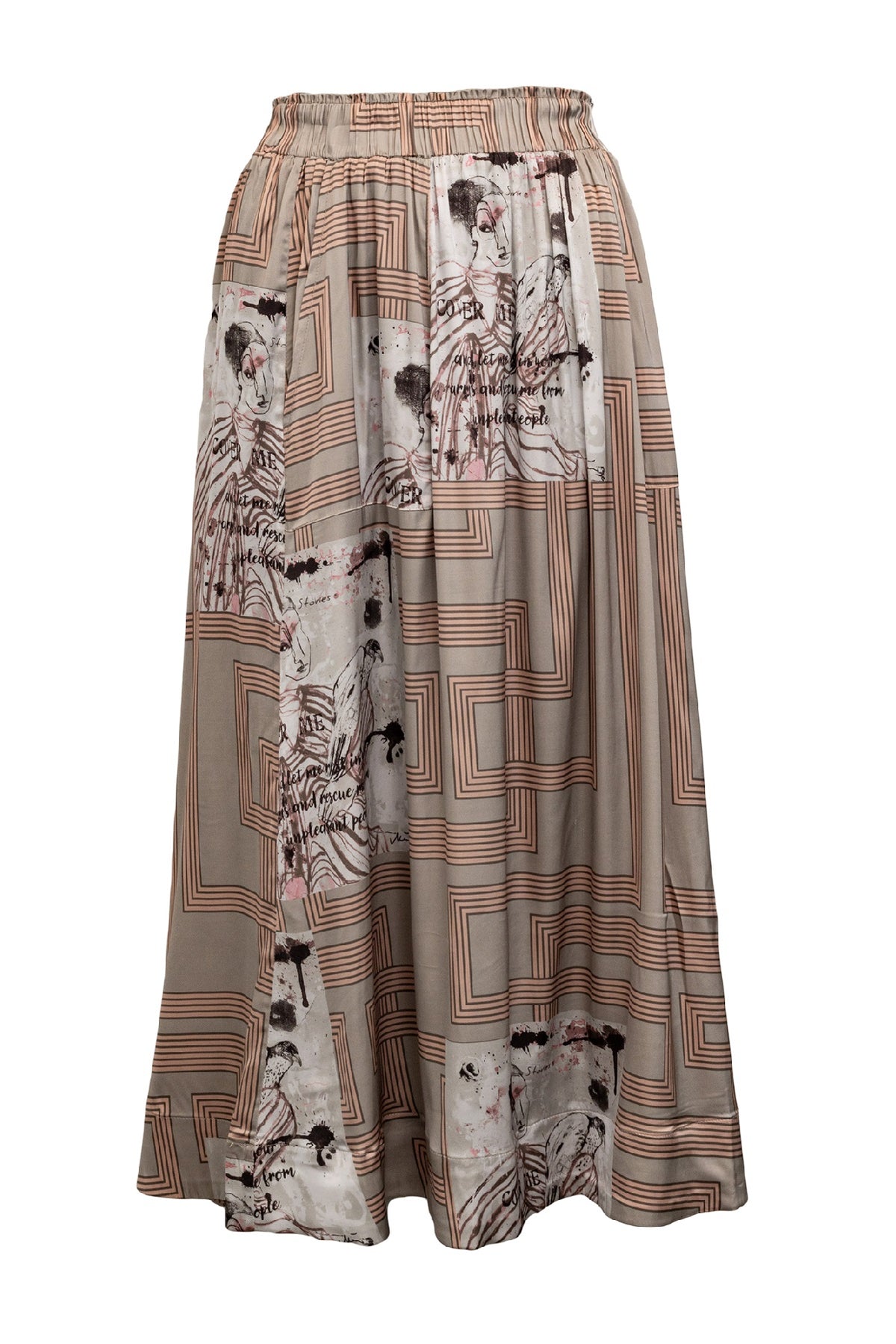 Costamani Cowes Skirt, Dusty Rose Mix