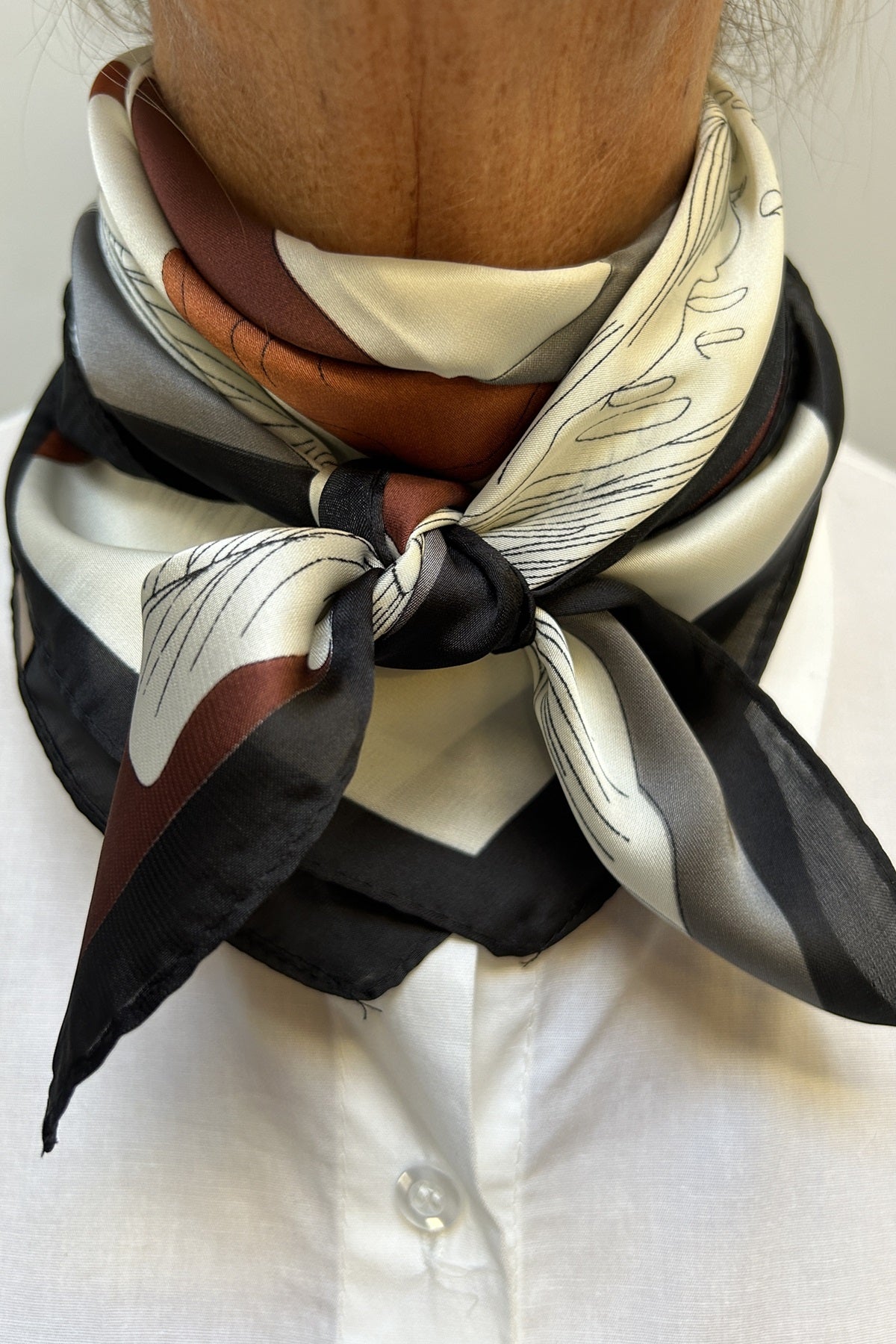 THREE M  Scarves 2499, Black