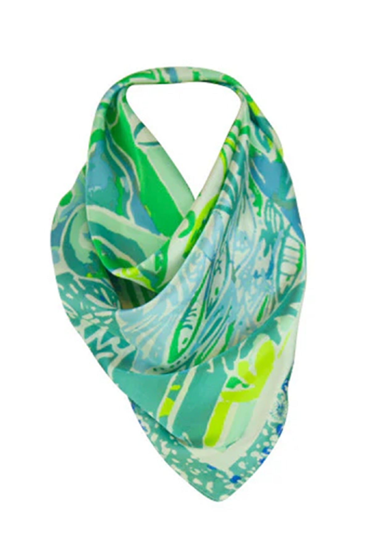 Yu & Me Scarf Floral, Green