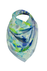 Yu & Me Scarf Flowers, Blue